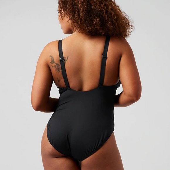 Athleta Hermosa One Piece Swimsuit size SP Black - Picture 5 of 6